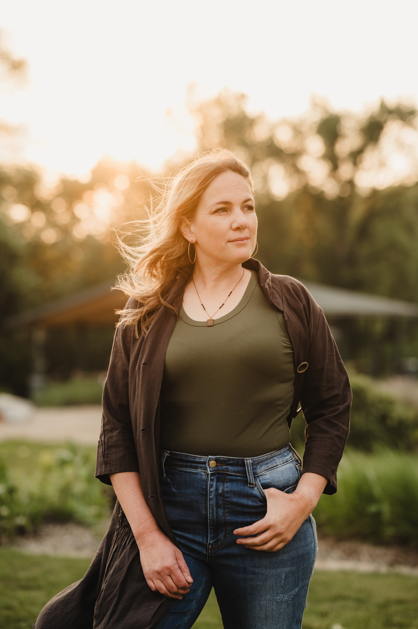 Steph Shanks in golden hour